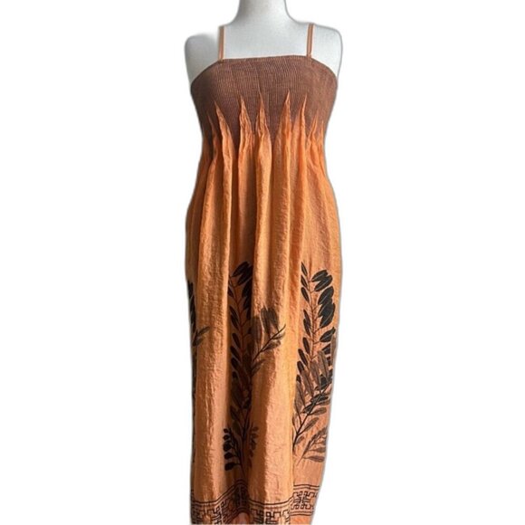 Lapis Anthropologie One Size Tube Top Dress Skirt Floral Boho Chic Western - Picture 1 of 7